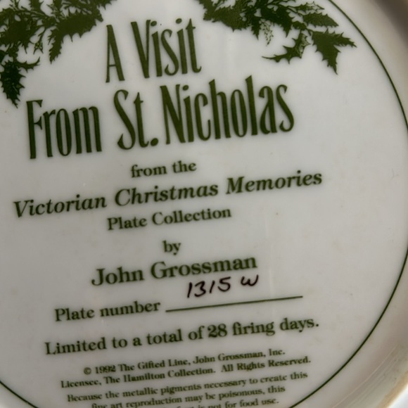 Plate collection. A visit from St Nicholas. - Picture 5 of 5